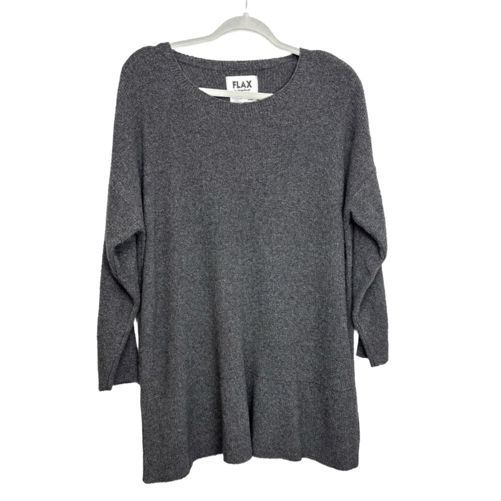 FLAX Oversized Sweater S/M Viscose Merino Wool Cashmere Nylon Blend Lagen